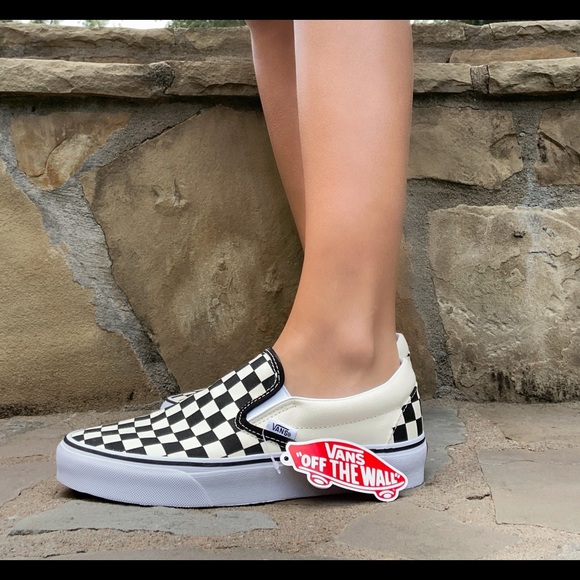 womens checkered shoes